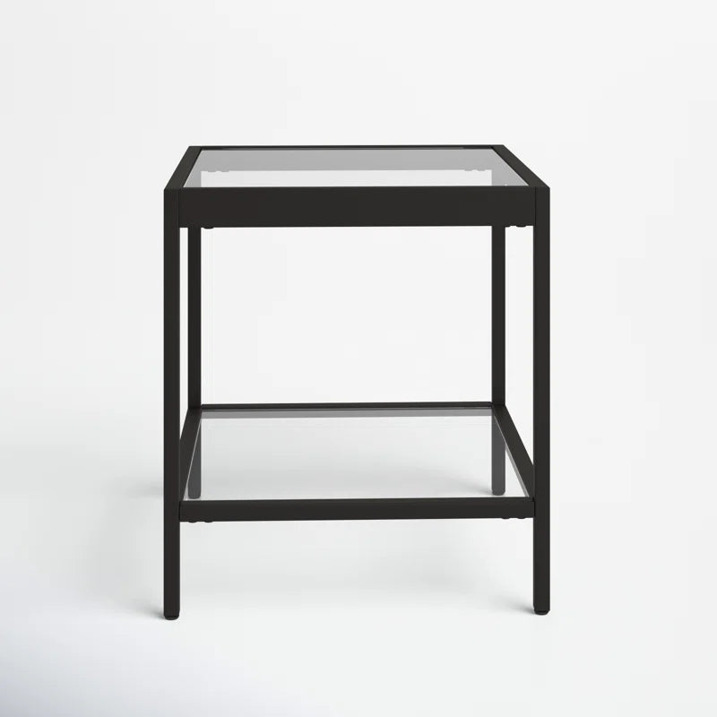 Alexis Glass Top End Table