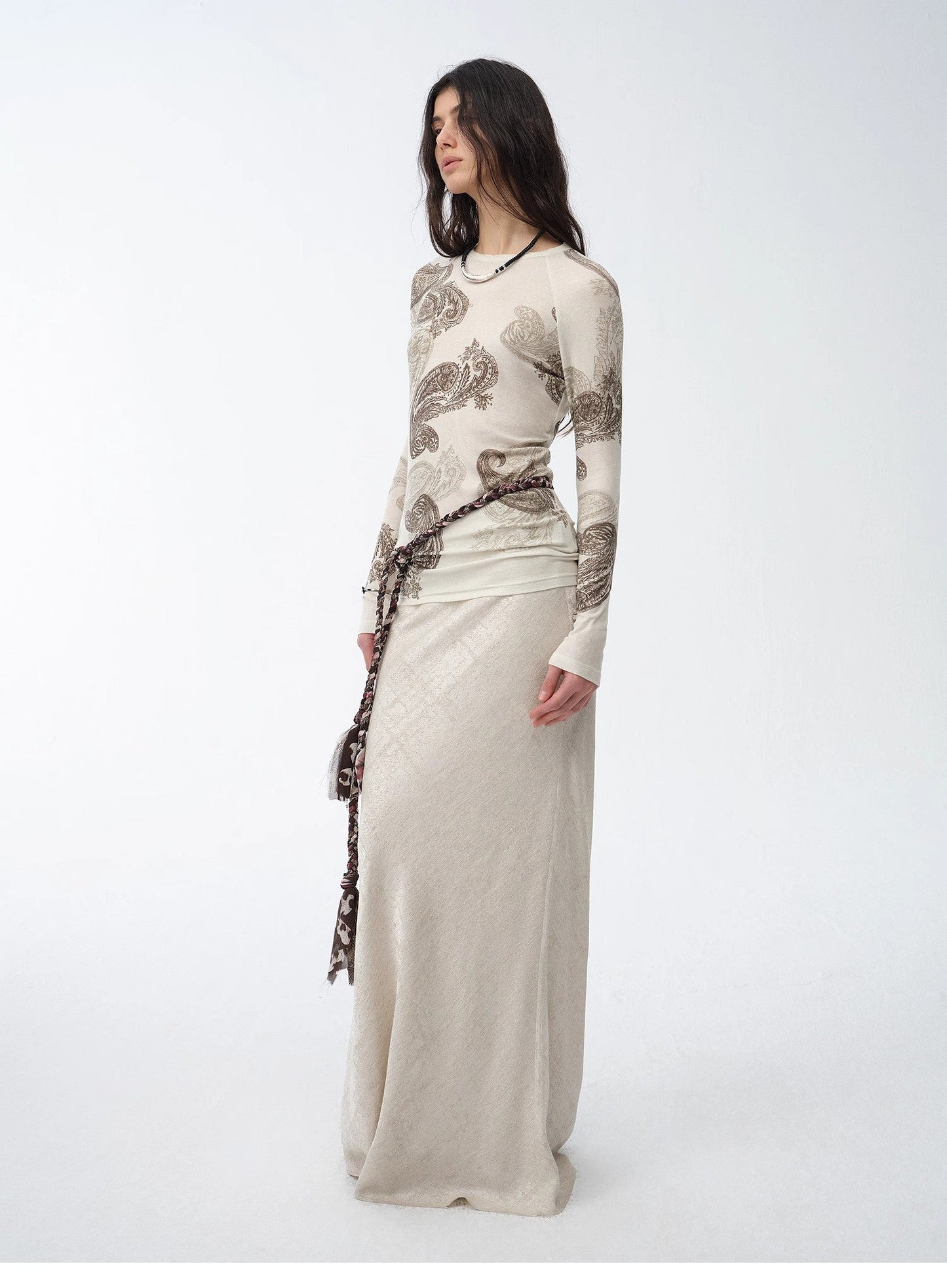 Straight Fishtail Skirt – Tencel Linen Blend, Curve-Flattering, Breathable
