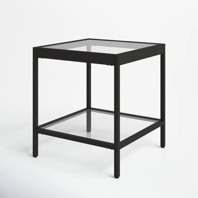 Alexis Glass Top End Table
