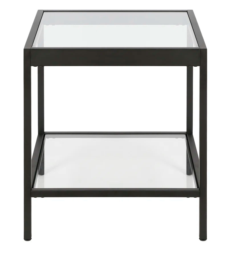 Alexis Glass Top End Table