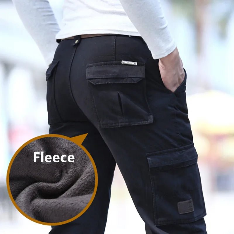 6 - Pocket Fleece - Lined Cargo Pants for Men - eighttwentytwo92