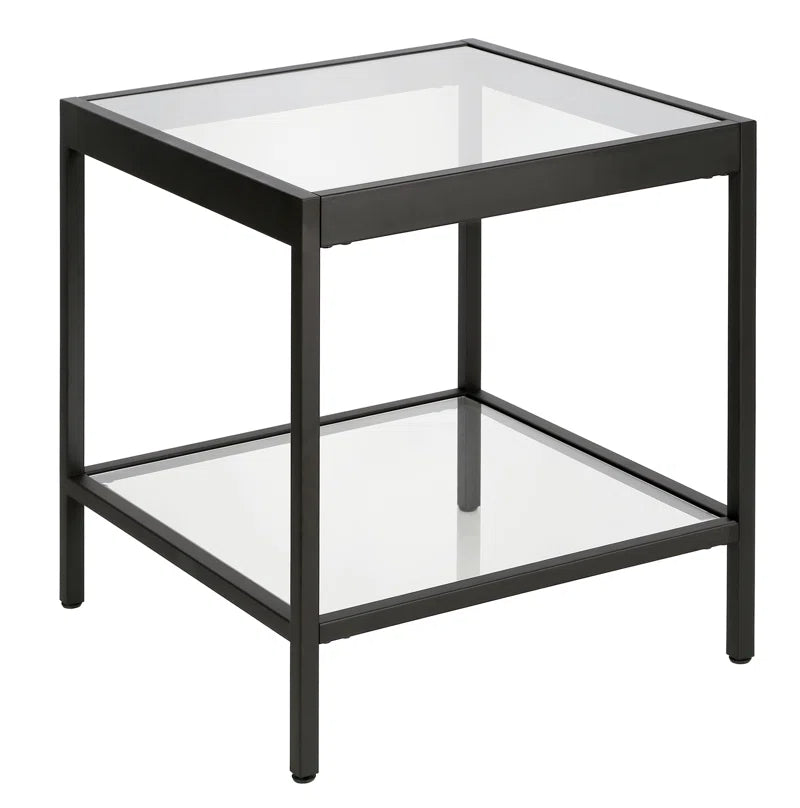 Alexis Glass Top End Table