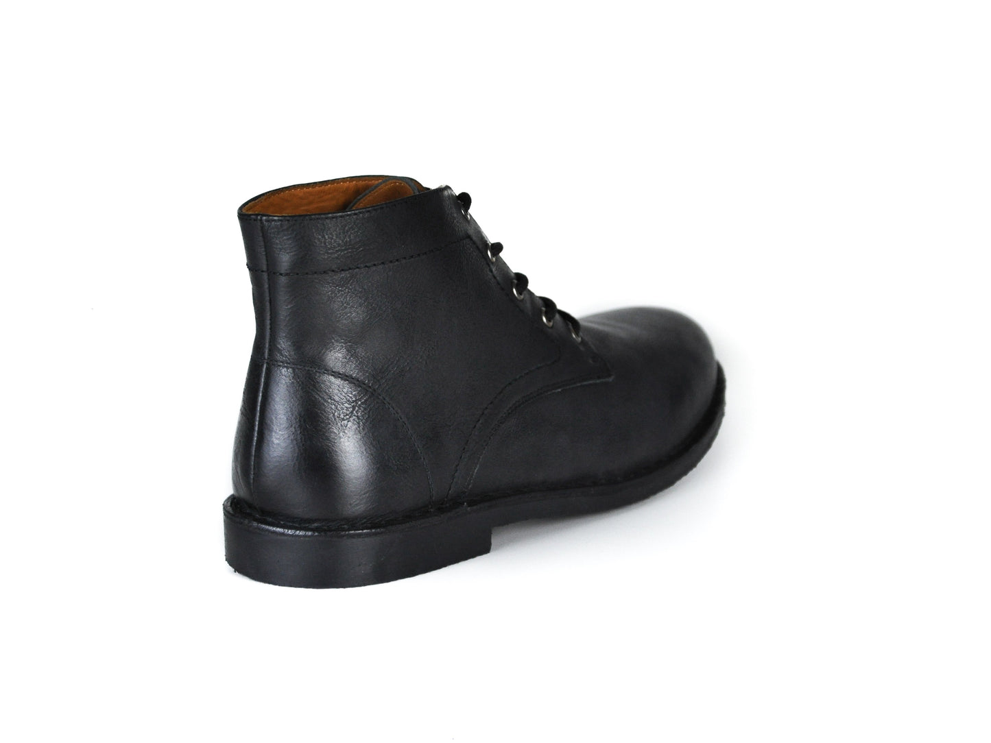 Experience timeless versatility with The Grover in classic black buffalo leather.
