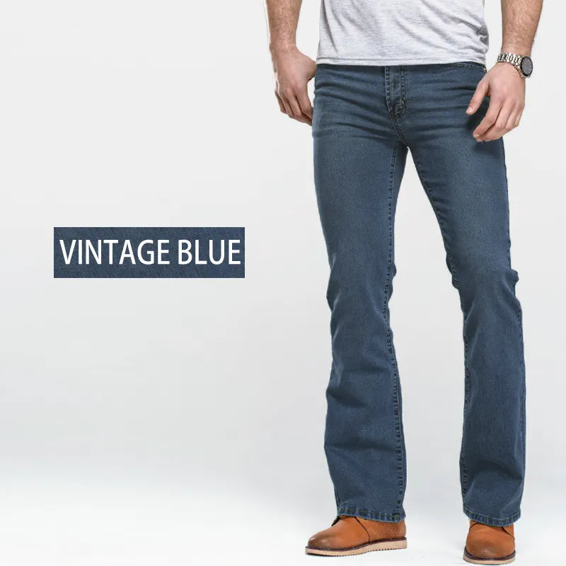 LGRG Men’s Bootcut Jeans – Slim Fit, Stretch Denim, Mid Waist