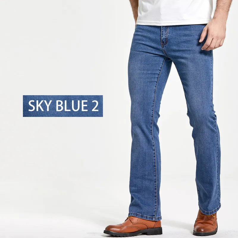 LGRG Men’s Bootcut Jeans – Slim Fit, Stretch Denim, Mid Waist