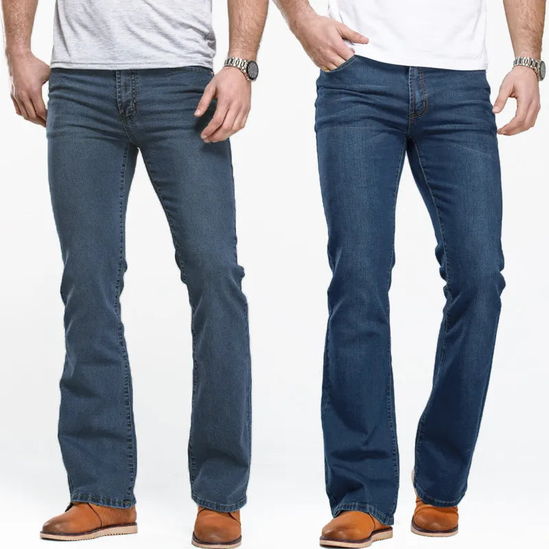 LGRG Men’s Bootcut Jeans – Slim Fit, Stretch Denim, Mid Waist
