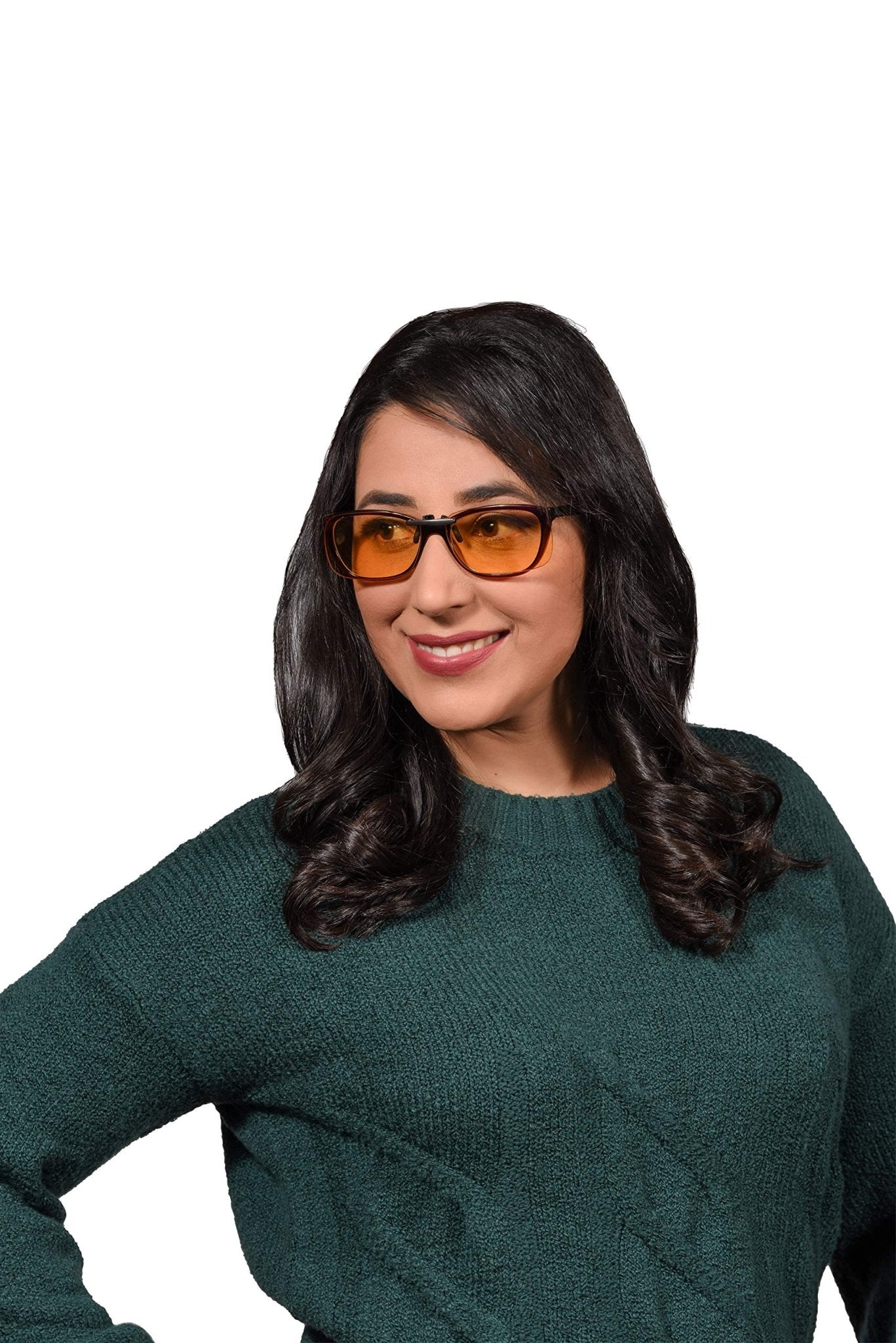 Blue Light Blocking Clip On Glasses - Effective Computer Glasses for Men and Women, Durable Lightweight Design Reduce Eyestrain, Headaches for All Day Screen Time and Gaming Protection (Daytime Lens) - eighttwentytwo92