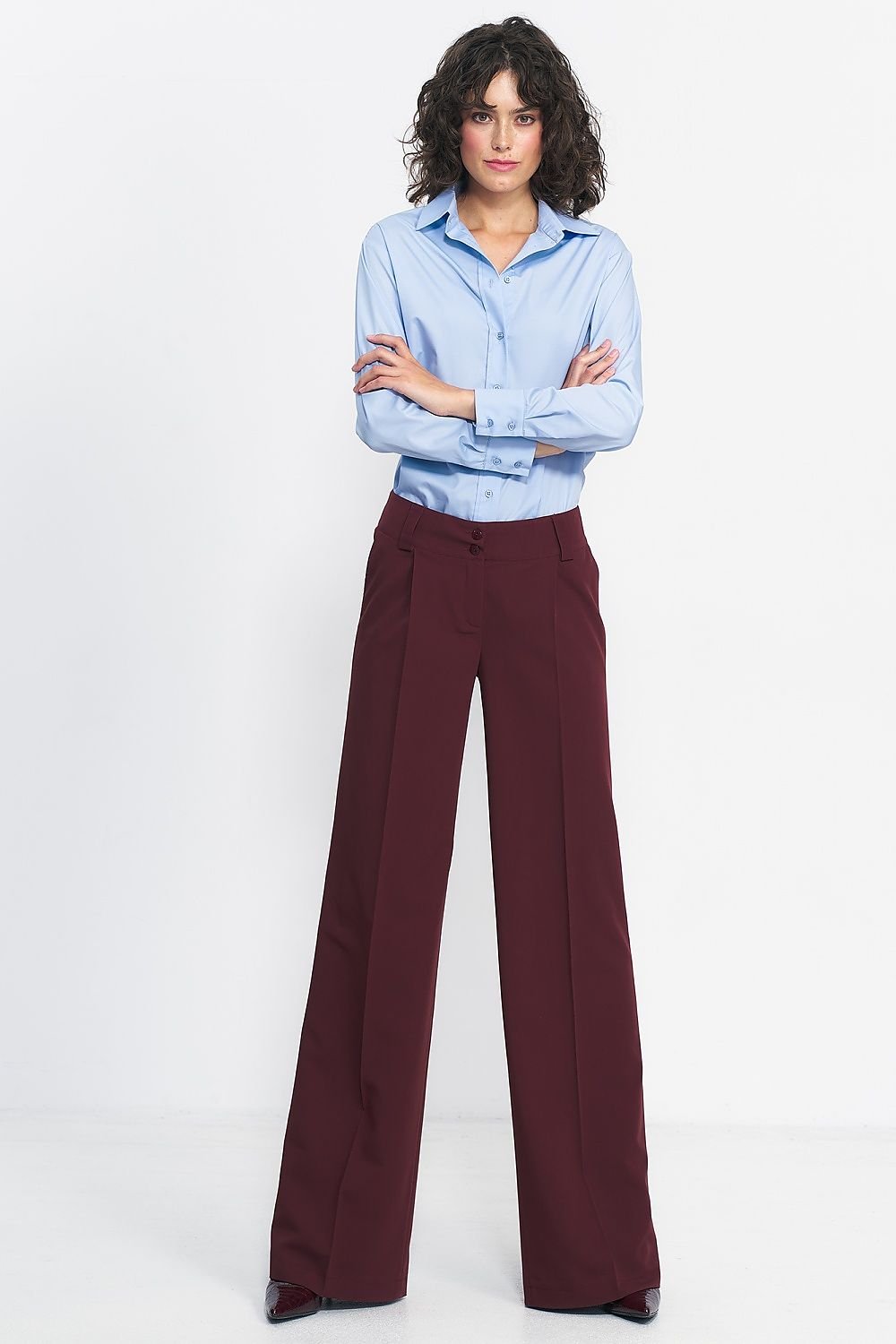 Wide Leg High Waist Trousers Nife Model 200390