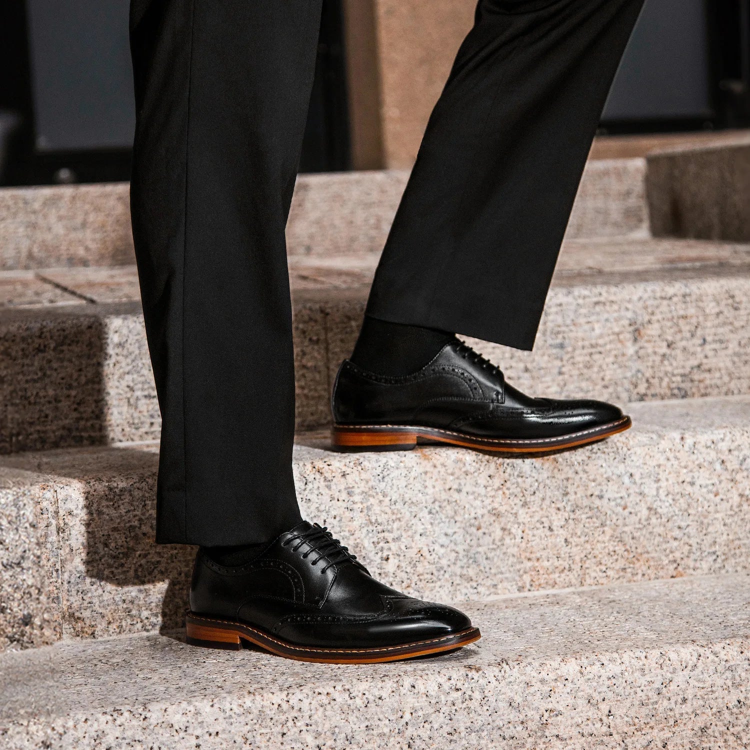 DESAI Genuine Leather Oxford Brogue Men’s Dress Shoes – Premium Formal Footwear - eighttwentytwo92