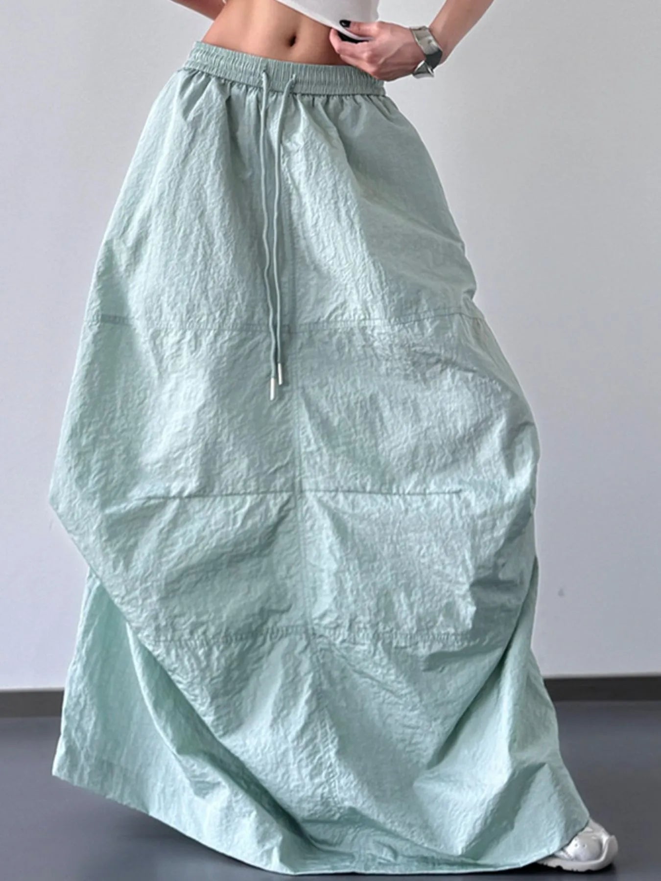 Drawstring Maxi Skirt - eighttwentytwo92