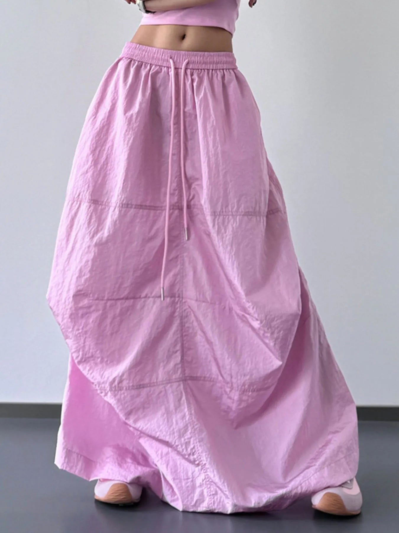 Drawstring Maxi Skirt - eighttwentytwo92