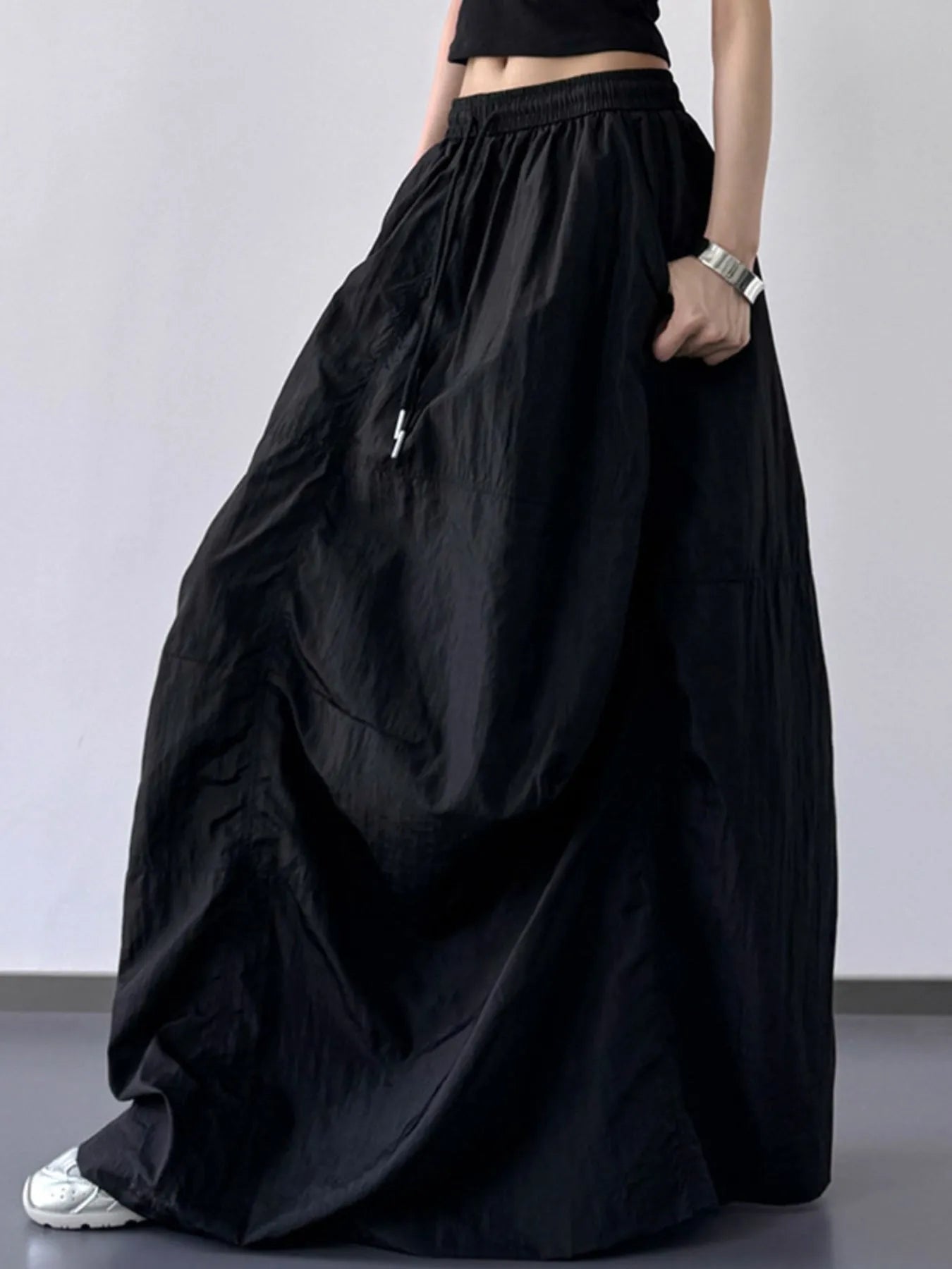 Drawstring Maxi Skirt - eighttwentytwo92