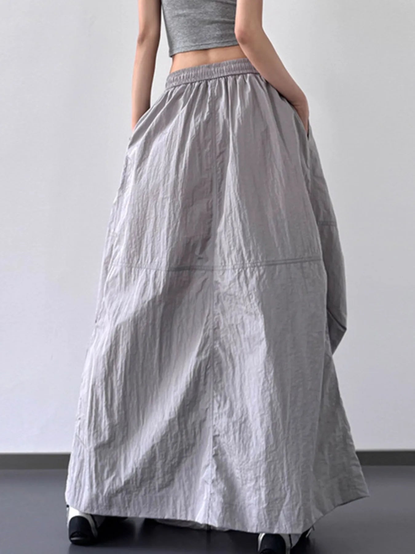 Drawstring Maxi Skirt - eighttwentytwo92