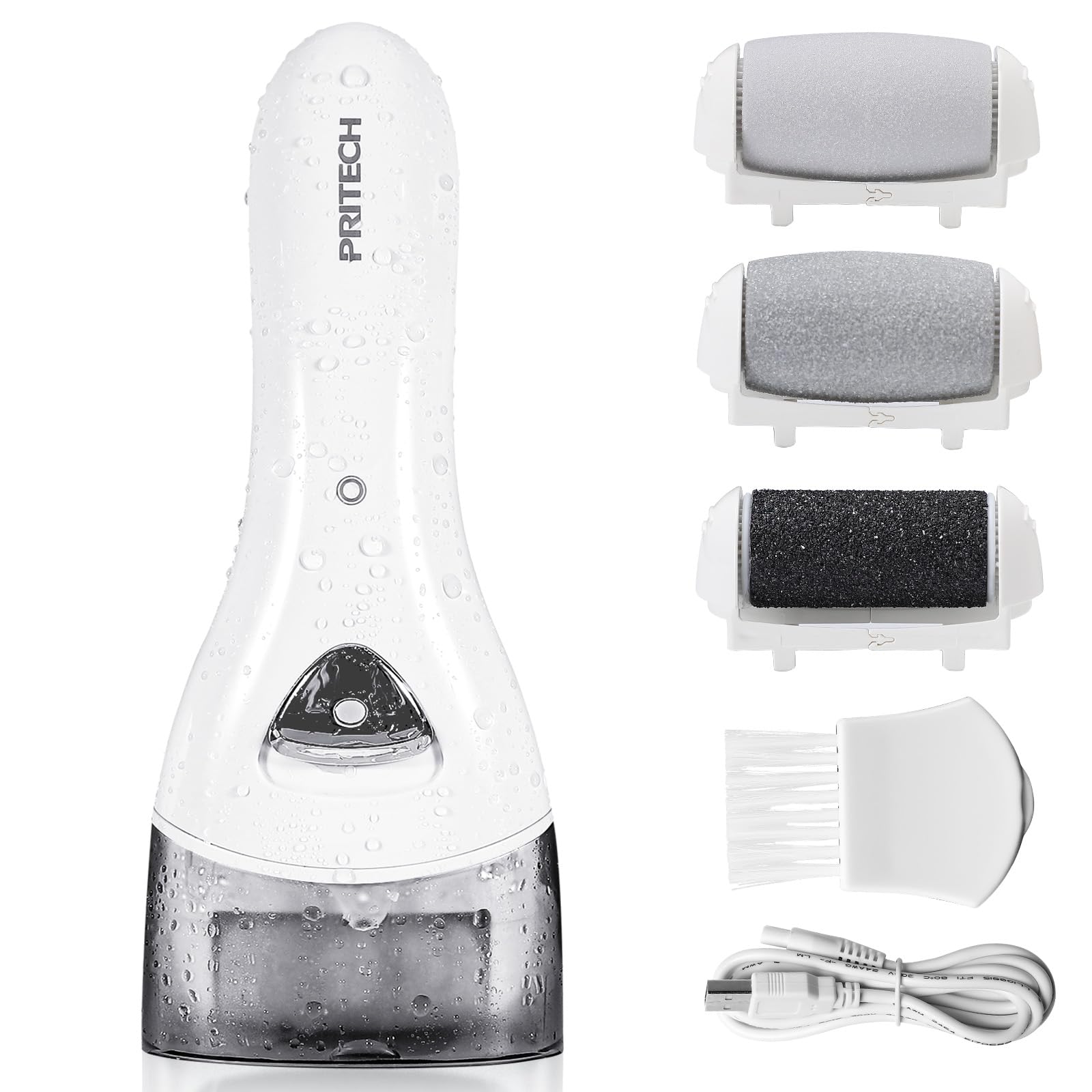 Electric Foot Callus Removers Rechargeable, Portable Electronic Foot File Pedicure Tools, Electric Callus Remover Foot Scrubber Kit, Professional Foot Care Ideal Gift for Dead, Hard Cracked Dry Skin - eighttwentytwo92