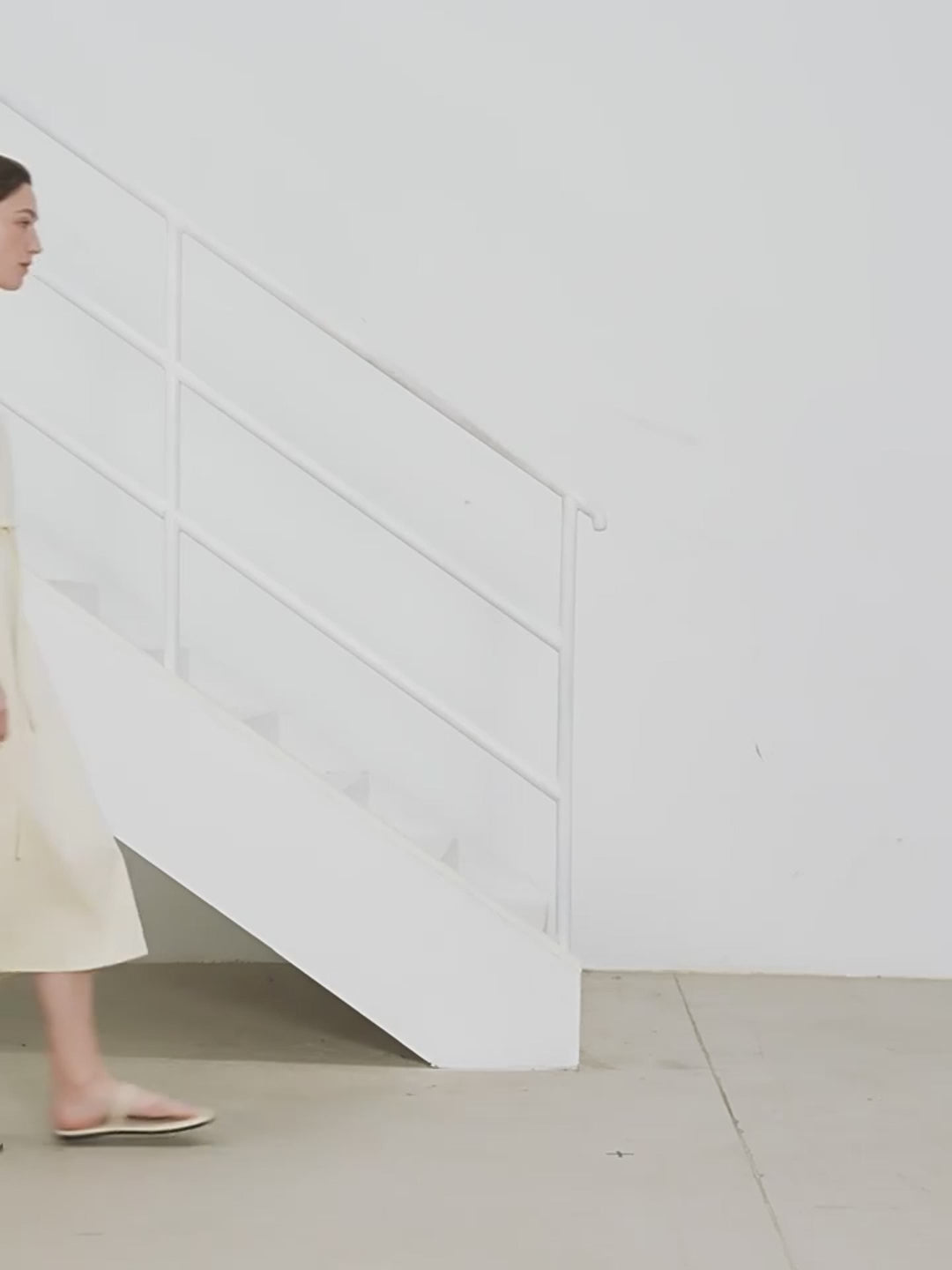 Elegant Cream Midi Dress with Short Sleeves | Minimal Everyday Style - eighttwentytwo92