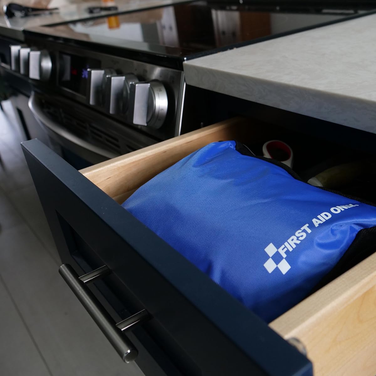 First Aid Only 298 Piece All - Purpose Emergency First Aid Kit for Home, Office, Car, Apartment, Dorm, and Camping, Travel - Friendly Compact Pouch Fits in Backpacks, Suitcases, Cabinets, and Drawers - eighttwentytwo92