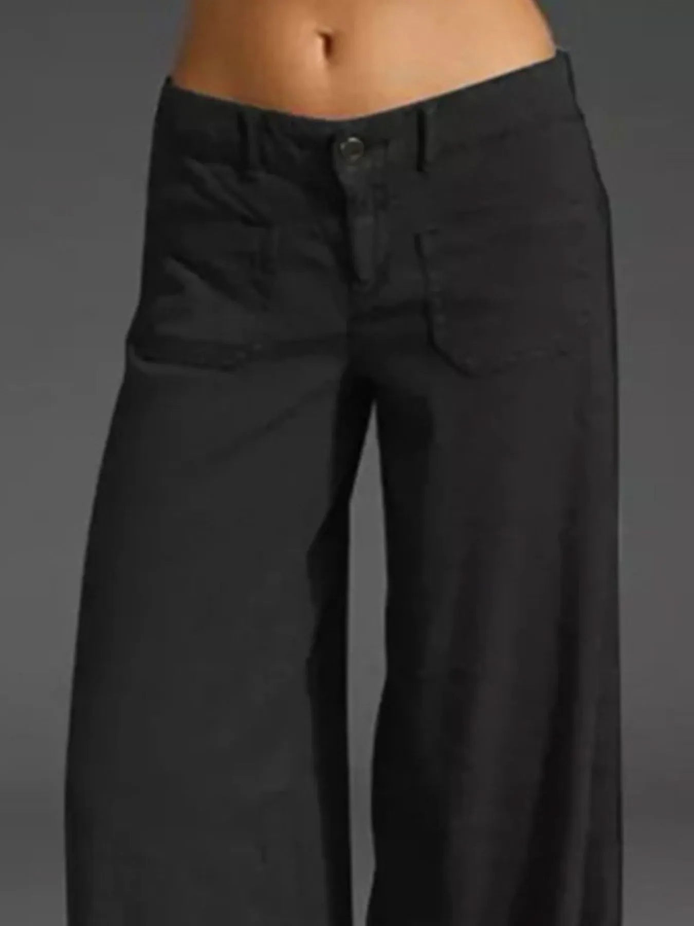 Full Size Wide Leg Pants with Pockets Plus Size - eighttwentytwo92