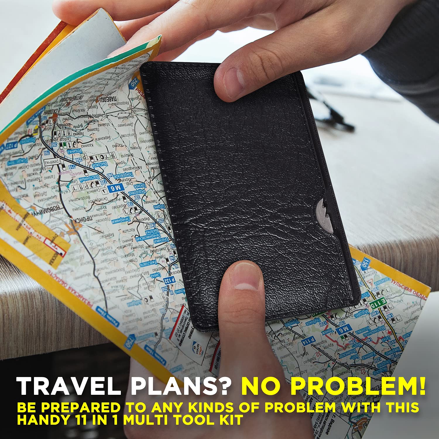 GUARDMAN 11 - in - 1 Survival Credit Card Multitool – Fathers Day Stocking Stuffer Christmas Gift - Multipurpose Tactical Wallet Tool With Bottle Opener, Survival Knife For Men Birthday Dad - eighttwentytwo92