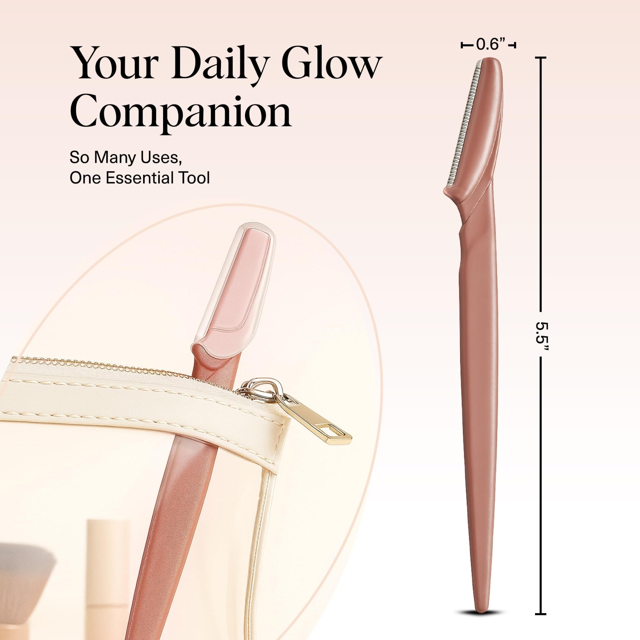 Kitsch Dermaplane Razor for Women Face – Face Razors for Women & Men, Eyebrow Trimmer & Face Shaver – Exfoliating Facial Razor & Skin Care Tool for Smoother Skin - Terracotta, 12 pcs - eighttwentytwo92