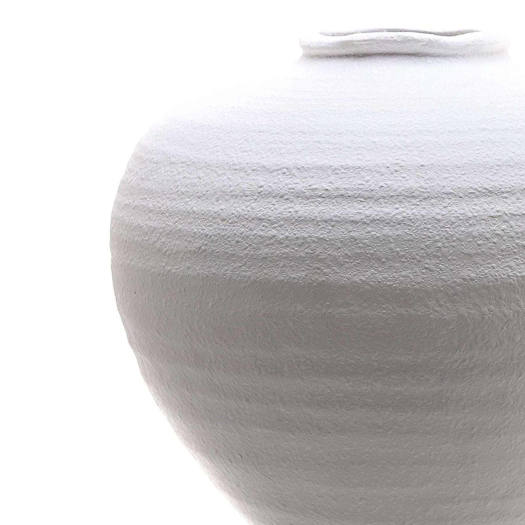 Regola Matt White Ceramic Stone Vase – Large Minimalist Home Decor - eighttwentytwo92