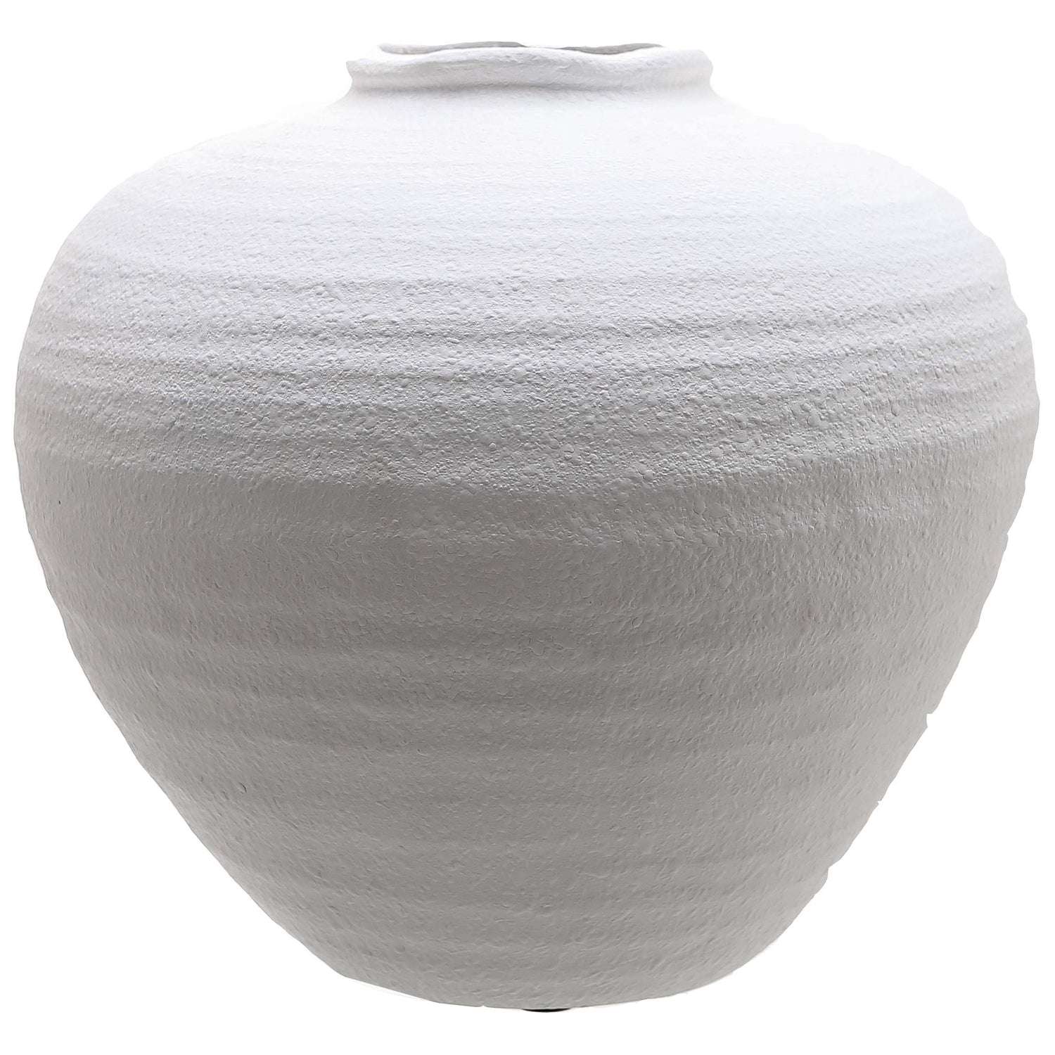 Regola Matt White Ceramic Stone Vase – Large Minimalist Home Decor - eighttwentytwo92