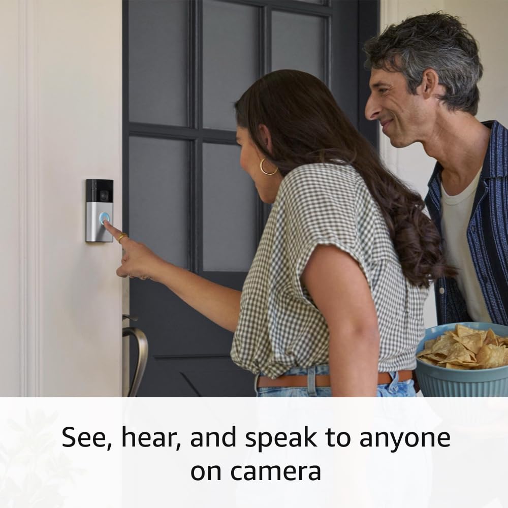 Ring Battery Doorbell | Home or business security with Head - to - Toe Video, Live View with Two - Way Talk, and Motion Detection & Alerts (newest model), Venetian Bronze - eighttwentytwo92