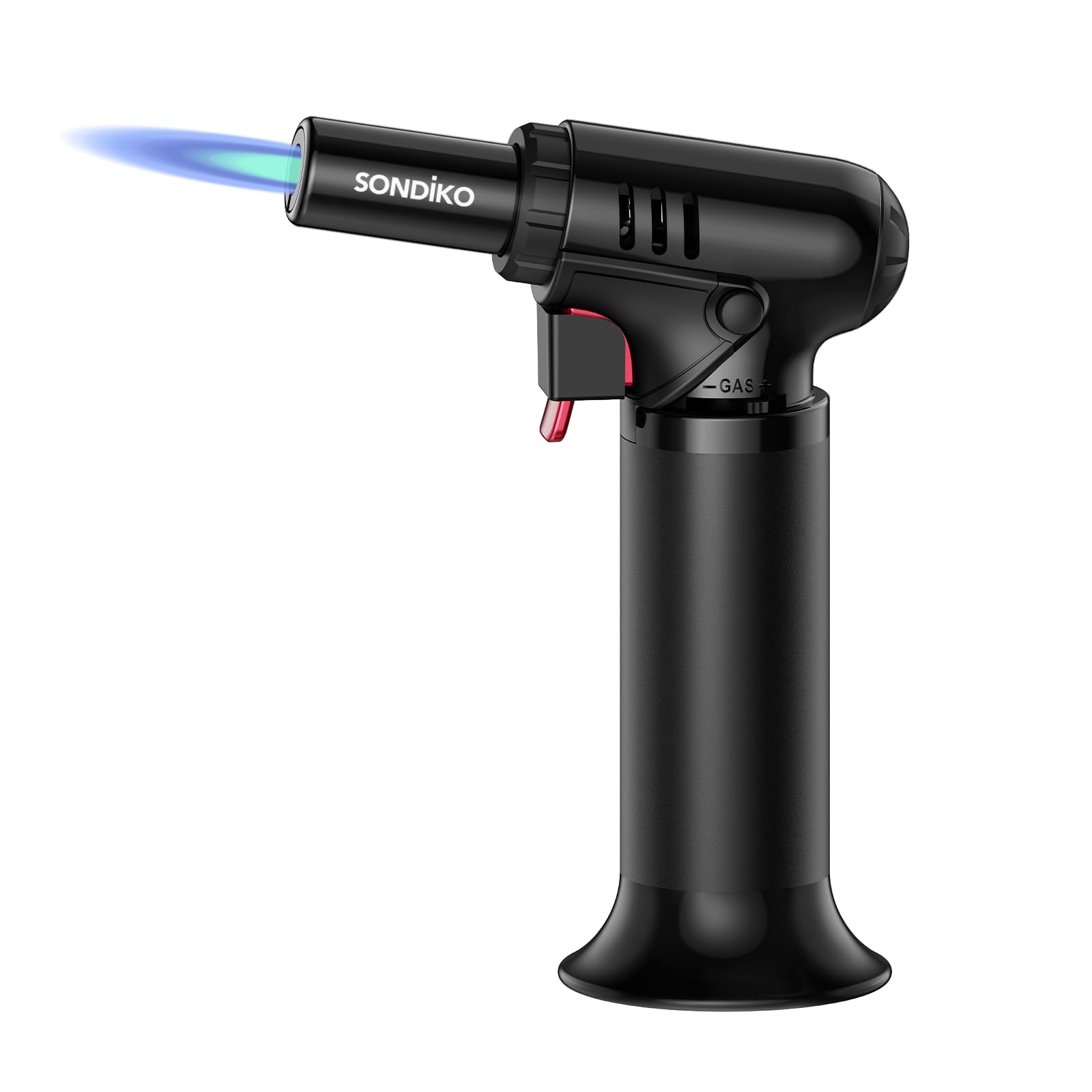 Sondiko Butane Torch Lighter with Visible Fuel Window, Refillable Soldering Torch with Adjustable Flame for Welding, Resin Art, Industrial(Butane Gas Not Included) - eighttwentytwo92
