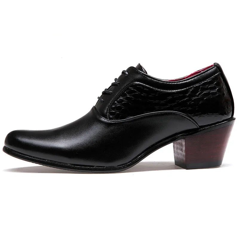 WOLF WHO Men’s Glossy Leather Formal Dress Shoes – Lace - Up Oxford - eighttwentytwo92