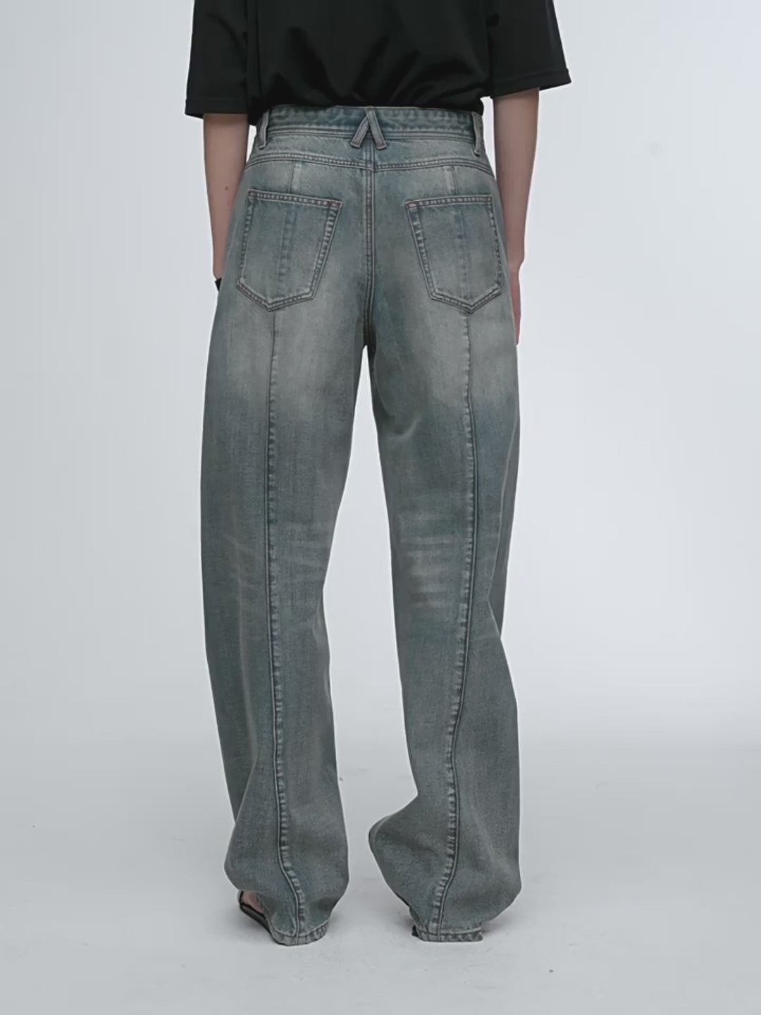 Women’s Dark Blue Straight - Leg Denim Jeans | Premium Classic Fit - eighttwentytwo92