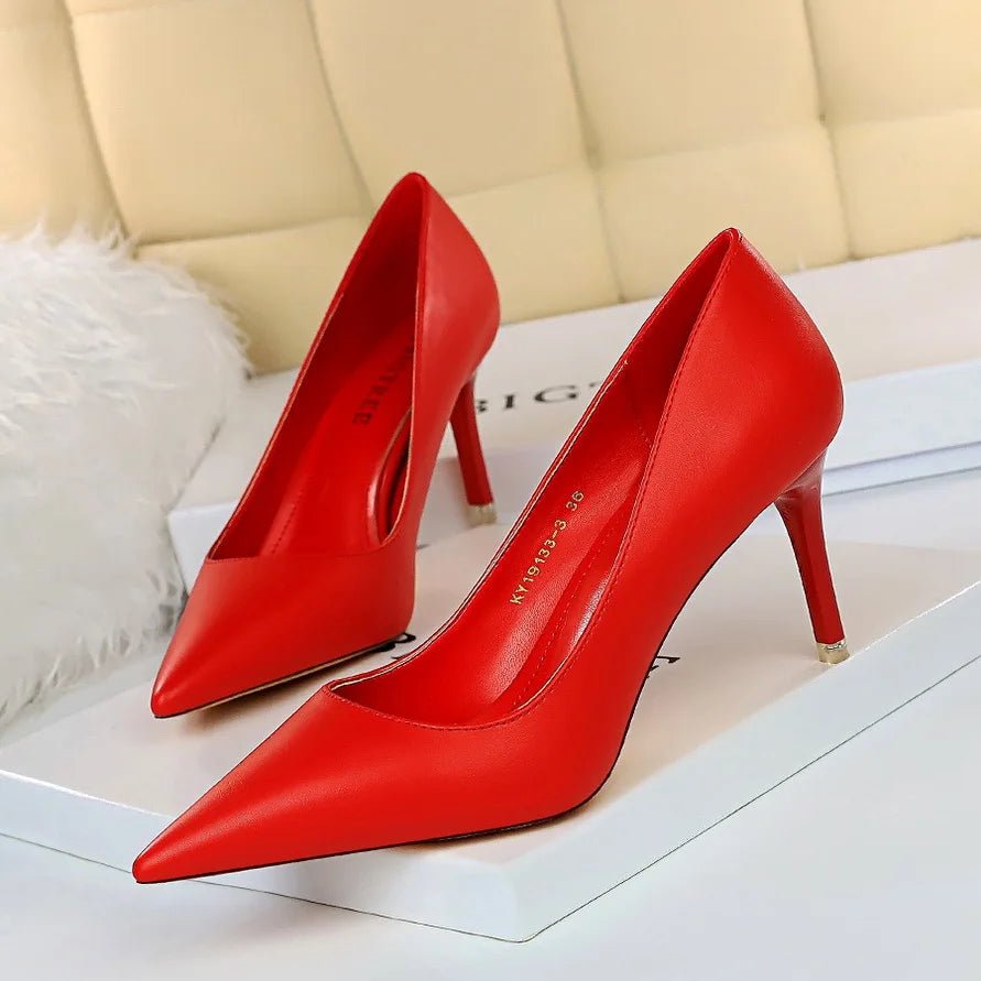 Women’s Pointed Toe High Heel Pumps – Classic Stiletto Dress Shoes - eighttwentytwo92
