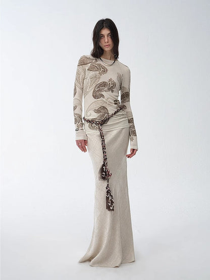 Straight Fishtail Skirt – Tencel Linen Blend, Curve-Flattering, Breathable