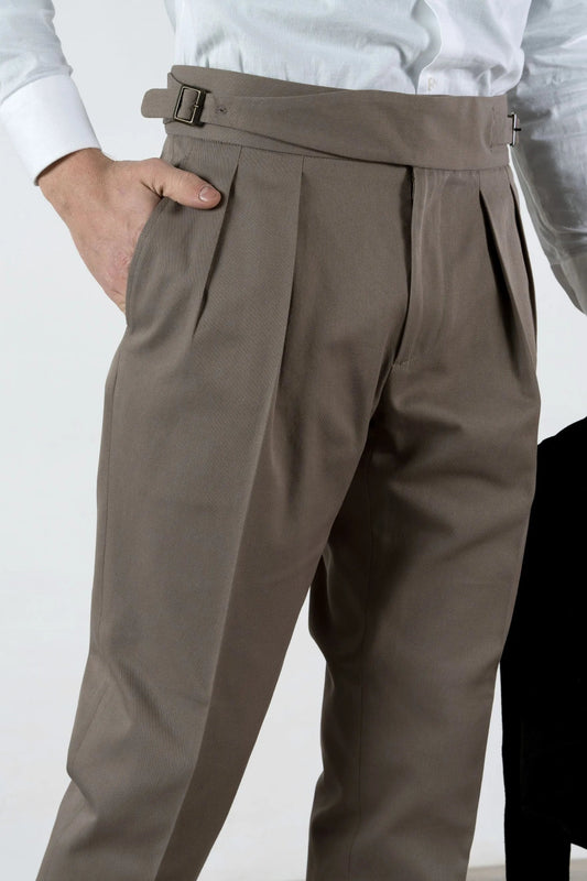 Trousers in Four-Season Mud Cotton