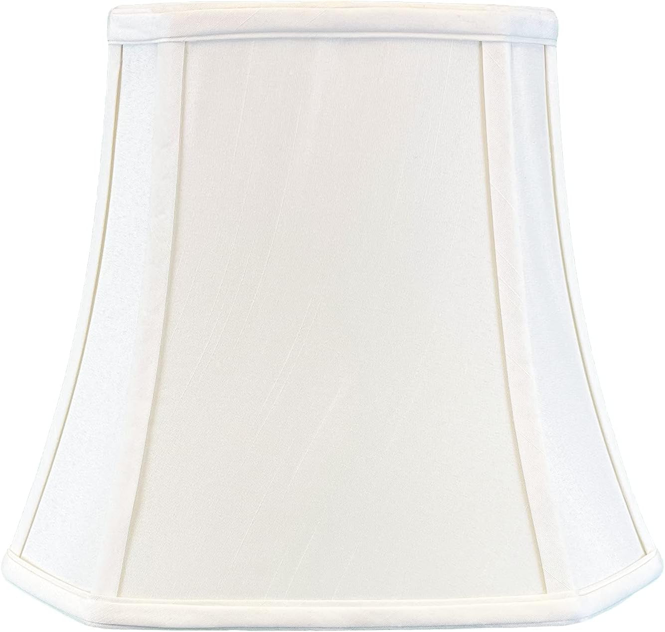 BSO-705-16WH Square Cut Corner Bell Basic Lamp Shade, 9 X 16 X 13, White