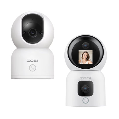 360�� Smart Home Security Camera PTZ Auto Tracking Baby Monitor AI Panoramic HD Night Vision Indoor Wifi Surveillance Camera