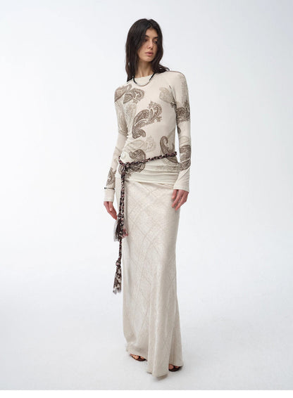 Straight Fishtail Skirt – Tencel Linen Blend, Curve-Flattering, Breathable