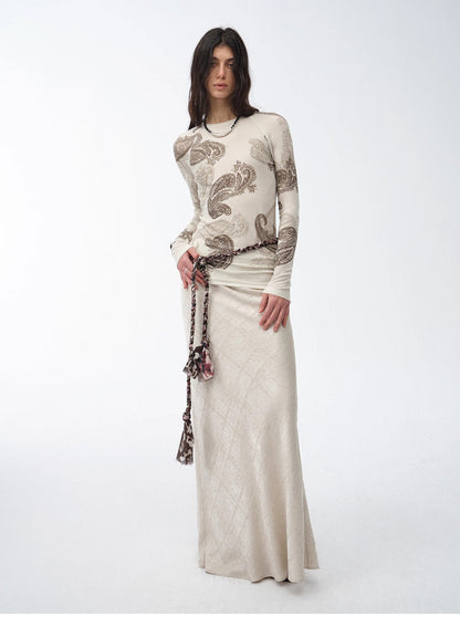 Straight Fishtail Skirt – Tencel Linen Blend, Curve-Flattering, Breathable