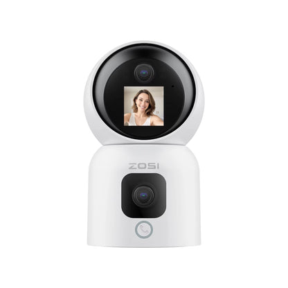 360�� Smart Home Security Camera PTZ Auto Tracking Baby Monitor AI Panoramic HD Night Vision Indoor Wifi Surveillance Camera