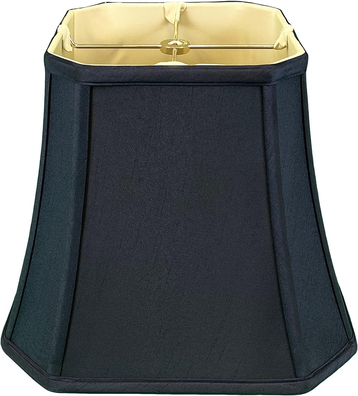 BSO-705-16WH Square Cut Corner Bell Basic Lamp Shade, 9 X 16 X 13, White