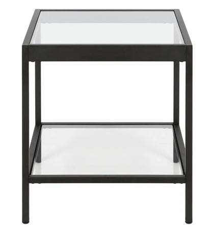 Alexis Glass Top End Table