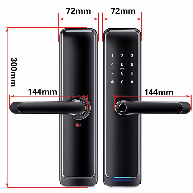 New Model of High Quality Ttlock App Security Electric Password Fingerprint Waterproof Smart Door Lock