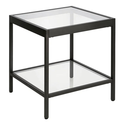 Alexis Glass Top End Table