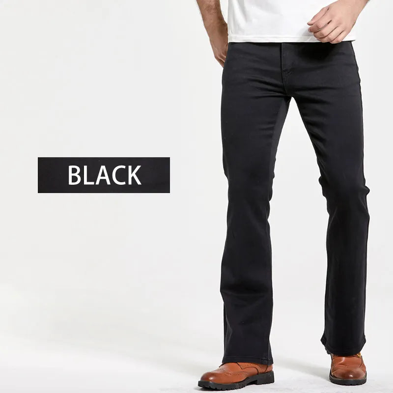 LGRG Men’s Bootcut Jeans – Slim Fit, Stretch Denim, Mid Waist