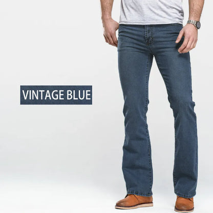 LGRG Men’s Bootcut Jeans – Slim Fit, Stretch Denim, Mid Waist