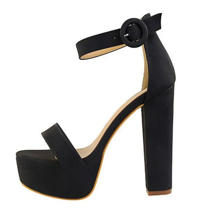 Brand Elegant Sandals Women High Heels Pumps Super High Heel 13cm Women's Banquet Sandals Waterproof Platform Toe Sandals