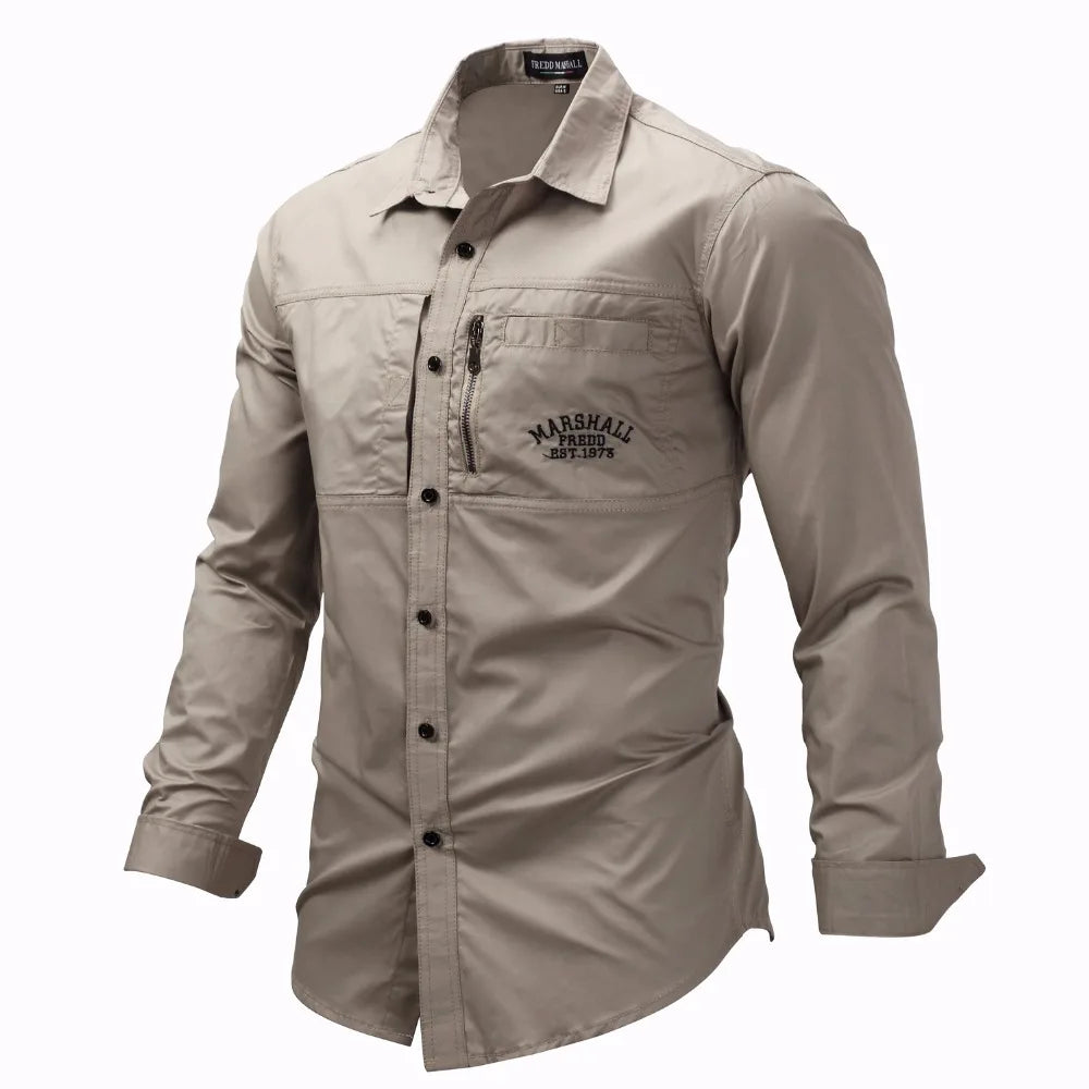 Tough, timeless, and effortlessly cool ��� the Fredd Marshall Military-Style Shirt