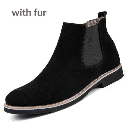 YIGER Men’s Chelsea Boots – Leather Slip