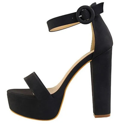 Brand Elegant Sandals Women High Heels Pumps Super High Heel 13cm Women's Banquet Sandals Waterproof Platform Toe Sandals