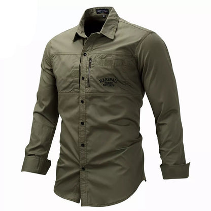 Tough, timeless, and effortlessly cool ��� the Fredd Marshall Military-Style Shirt