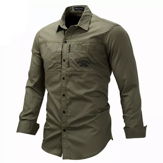 Tough, timeless, and effortlessly cool ��� the Fredd Marshall Military-Style Shirt