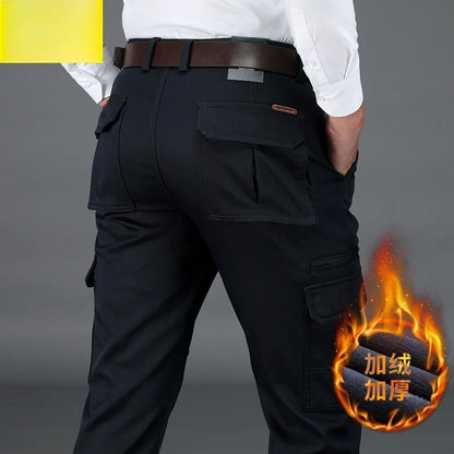 6-Pocket Fleece-Lined Cargo Pants for Men